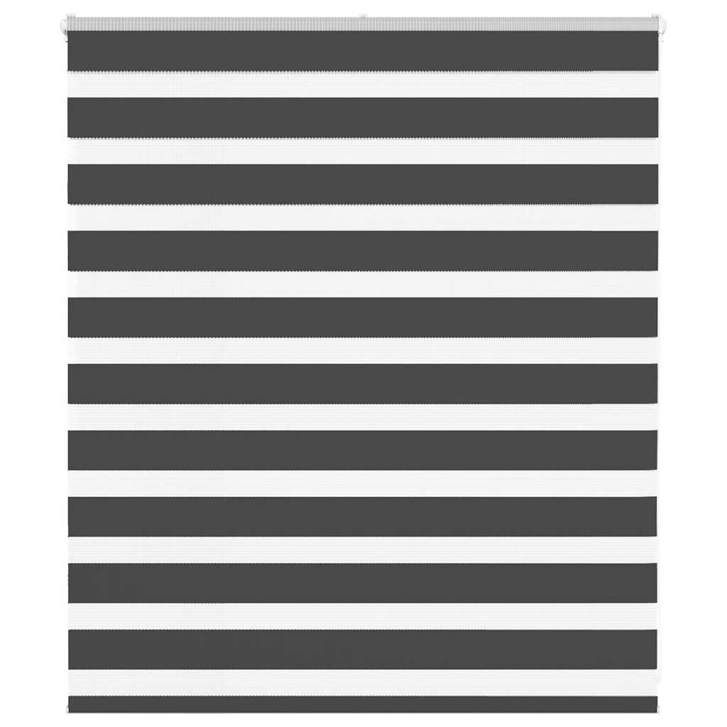 zebragardin sort 130x100 cm stofbredde 125,9 cm polyester