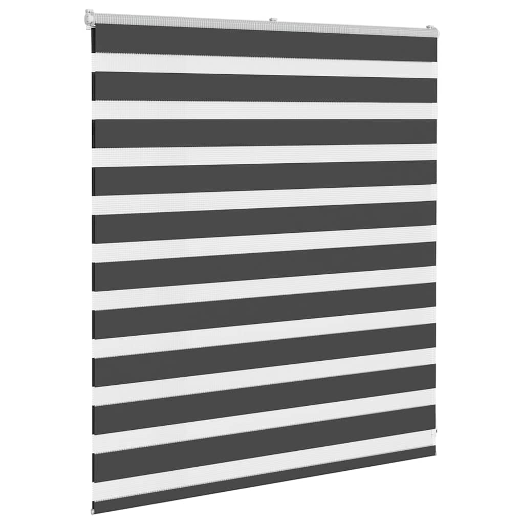 zebragardin 135x100 cm stofbredde 130,9 cm polyester sort