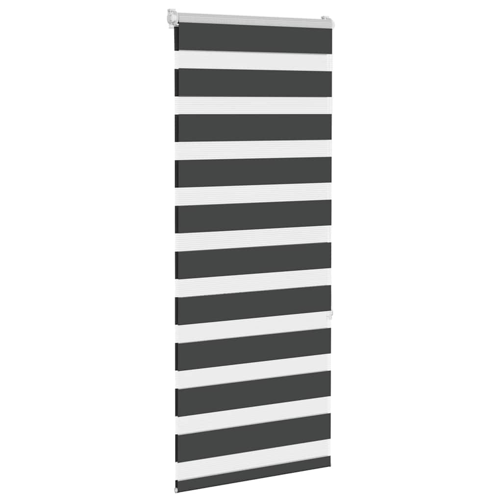 zebragardin sort 55x150 cm stofbredde 50,9 cm polyester