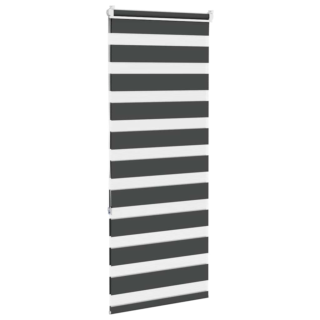 zebragardin sort 55x150 cm stofbredde 50,9 cm polyester
