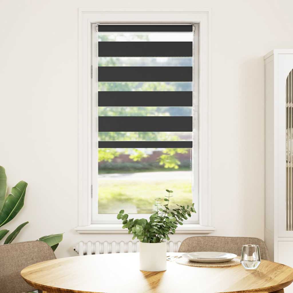 zebragardin sort 60x150 cm stofbredde 55,9 cm polyester