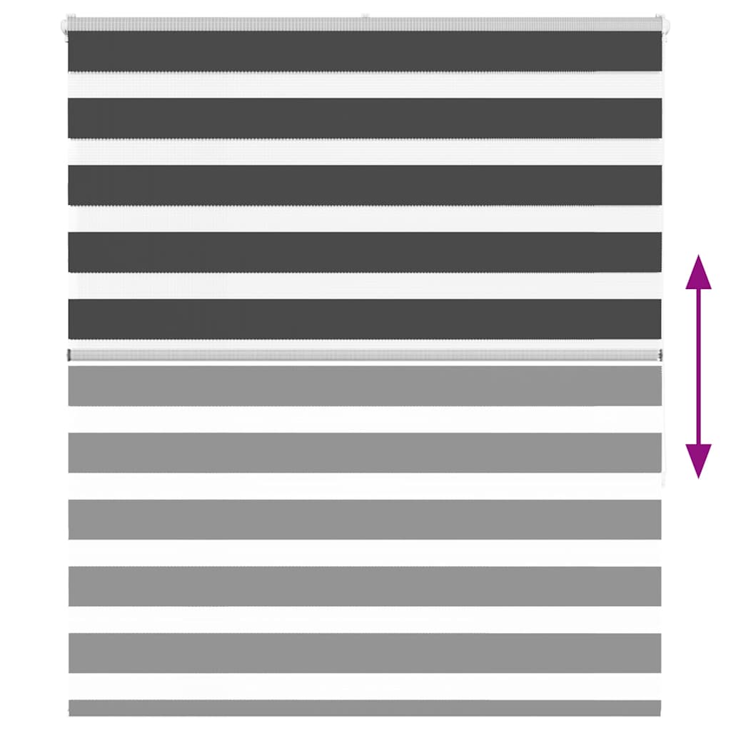 zebragardin sort 125x150 cm stofbredde 120,9 cm polyester