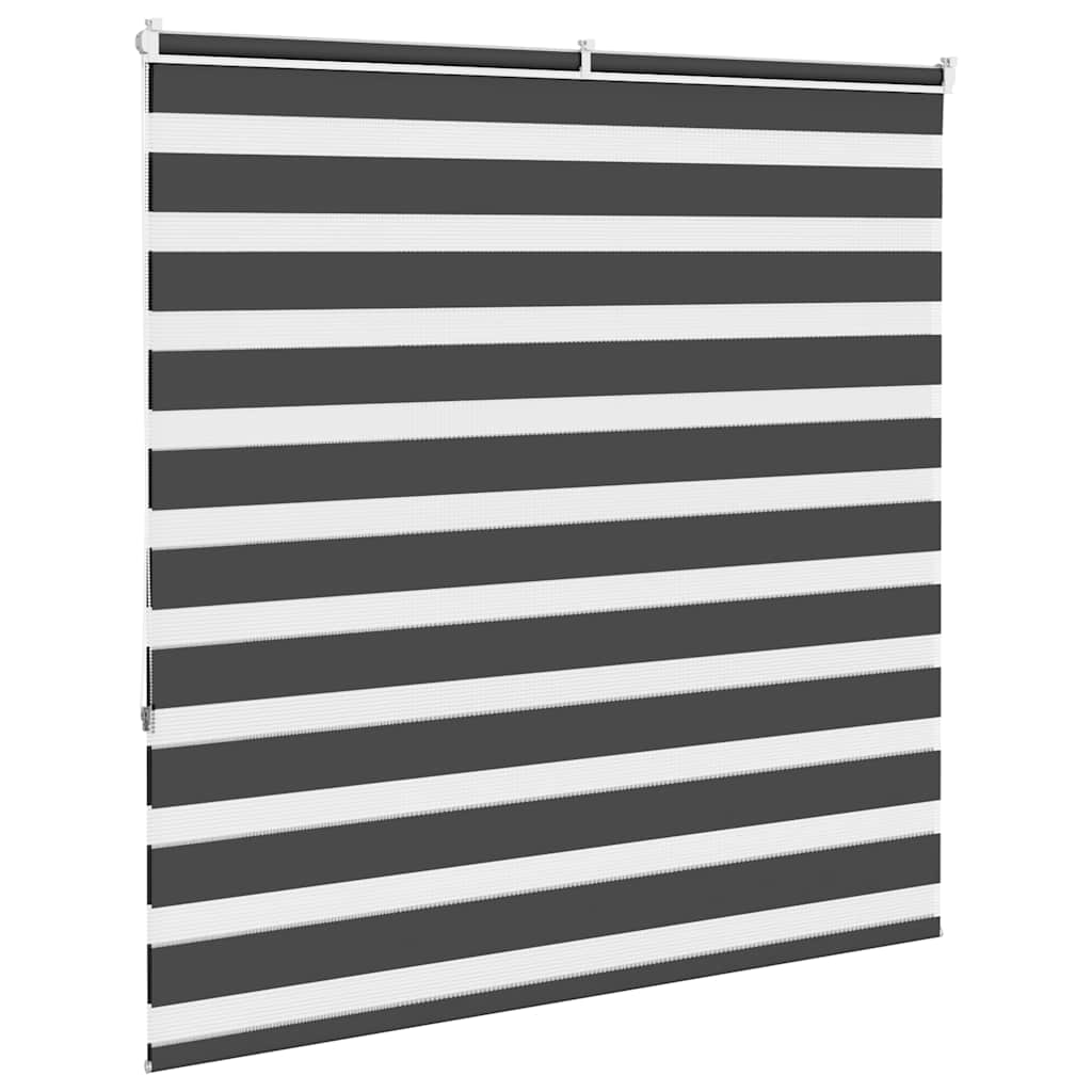 zebragardin sort 145x150 cm stofbredde 140,9 cm polyester