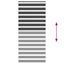 zebragardin sort 100x200 cm stofbredde 95,9 cm polyester