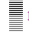 zebragardin sort 105x200 cm stofbredde 100,9 cm polyester