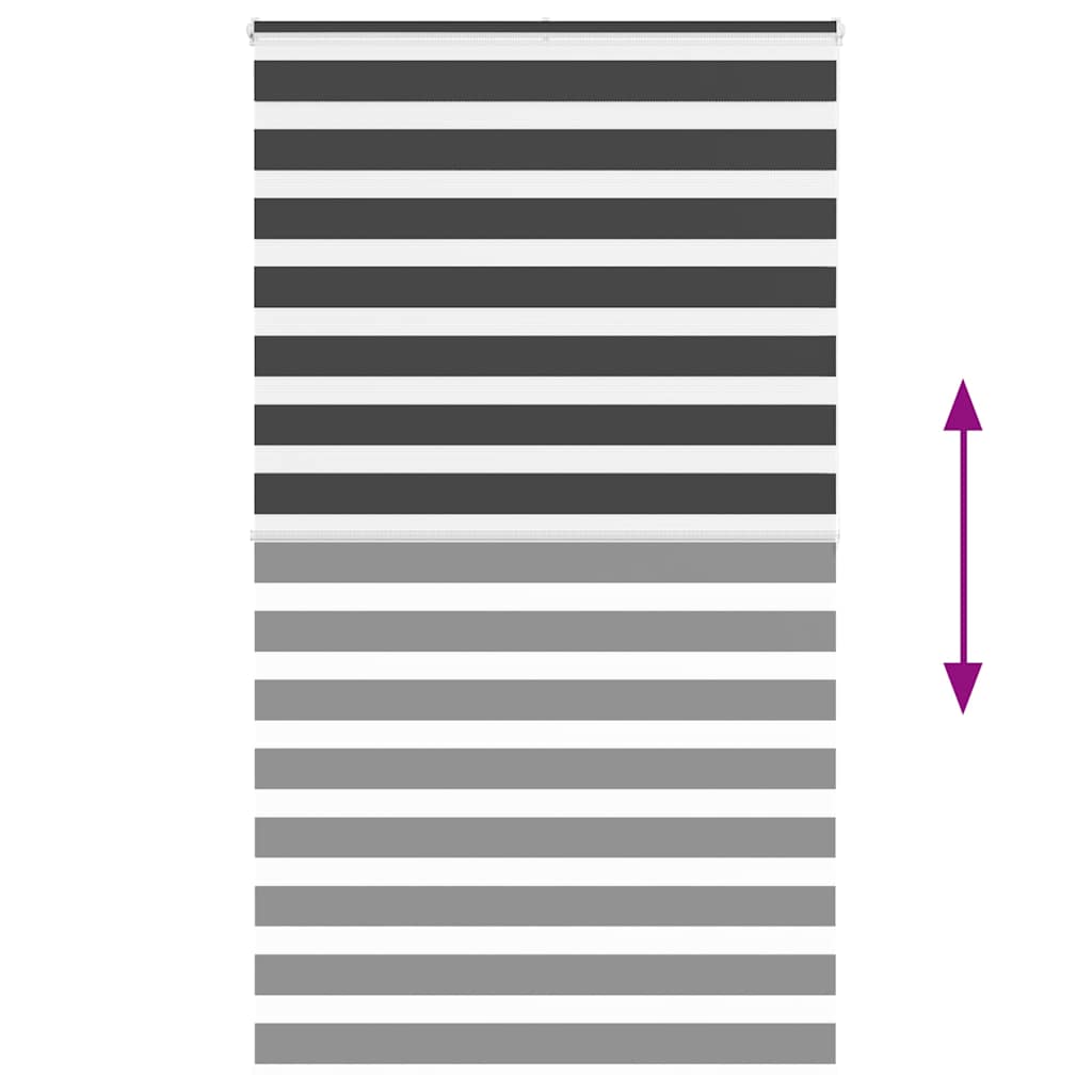 zebragardin sort 120x200 cm stofbredde 115,9 cm polyester