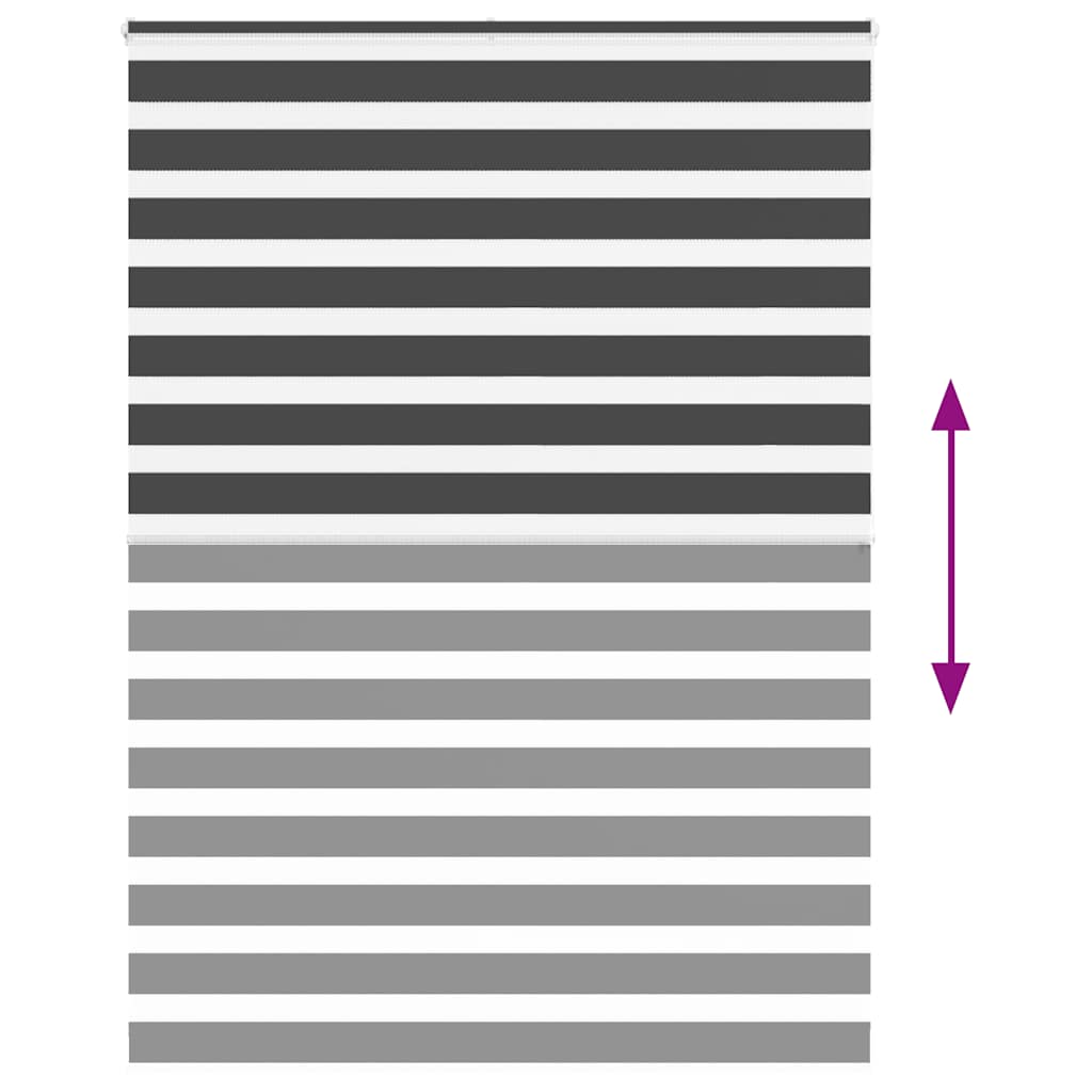 zebragardin sort 155x200 cm stofbredde 150,9 cm polyester