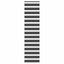 zebragardin sort 55x230 cm stofbredde 50,9 cm polyester
