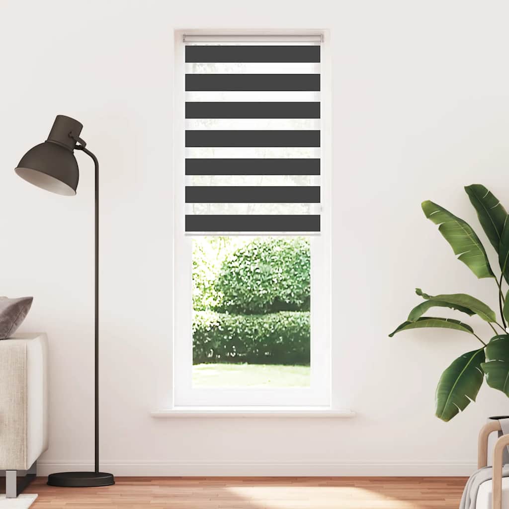 zebragardin sort 80x230 cm stofbredde 75,9 cm polyester