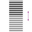 zebragardin sort 95x230 cm stofbredde 90,9 cm polyester