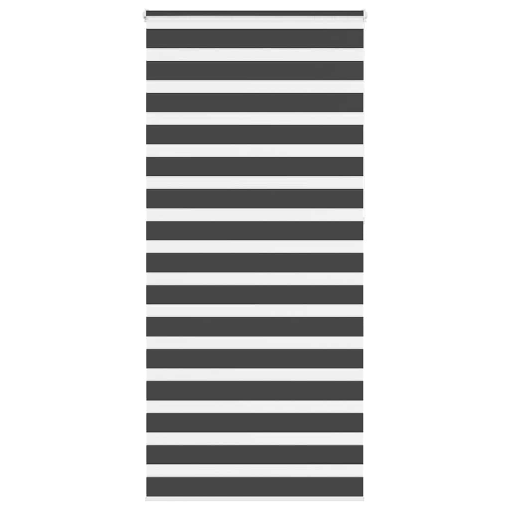 zebragardin sort 110x230 cm stofbredde 105,9 cm polyester