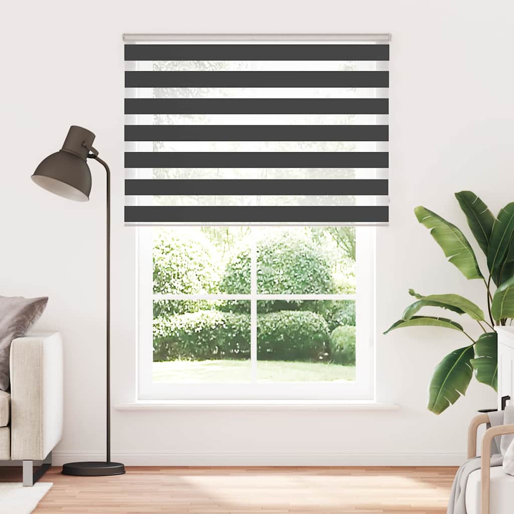 zebragardin sort 160x230 cm stofbredde 155,9 cm polyester