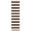zebragardin brun 45x100 cm stofbredde 40,9 cm polyester