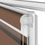 zebragardin brun 45x100 cm stofbredde 40,9 cm polyester