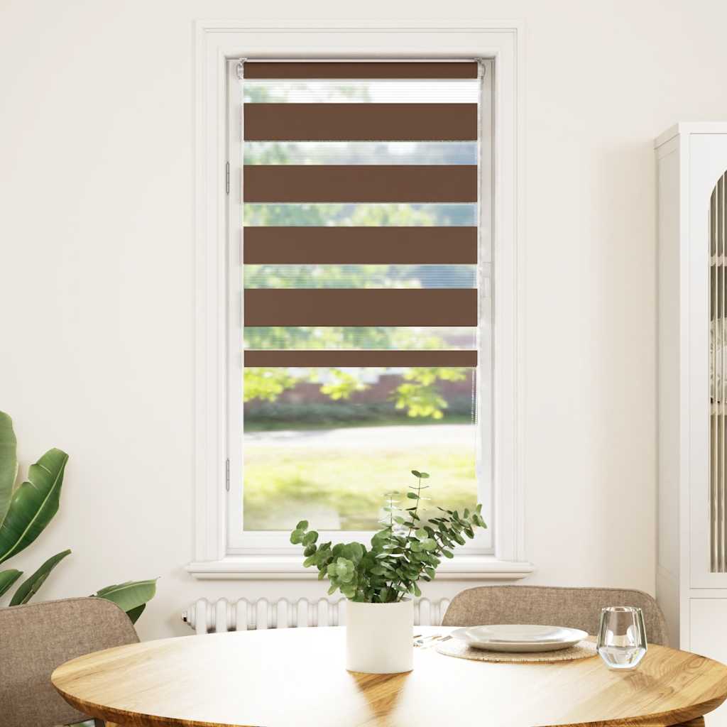 zebragardin brun 60x100 cm stofbredde 55,9 cm polyester