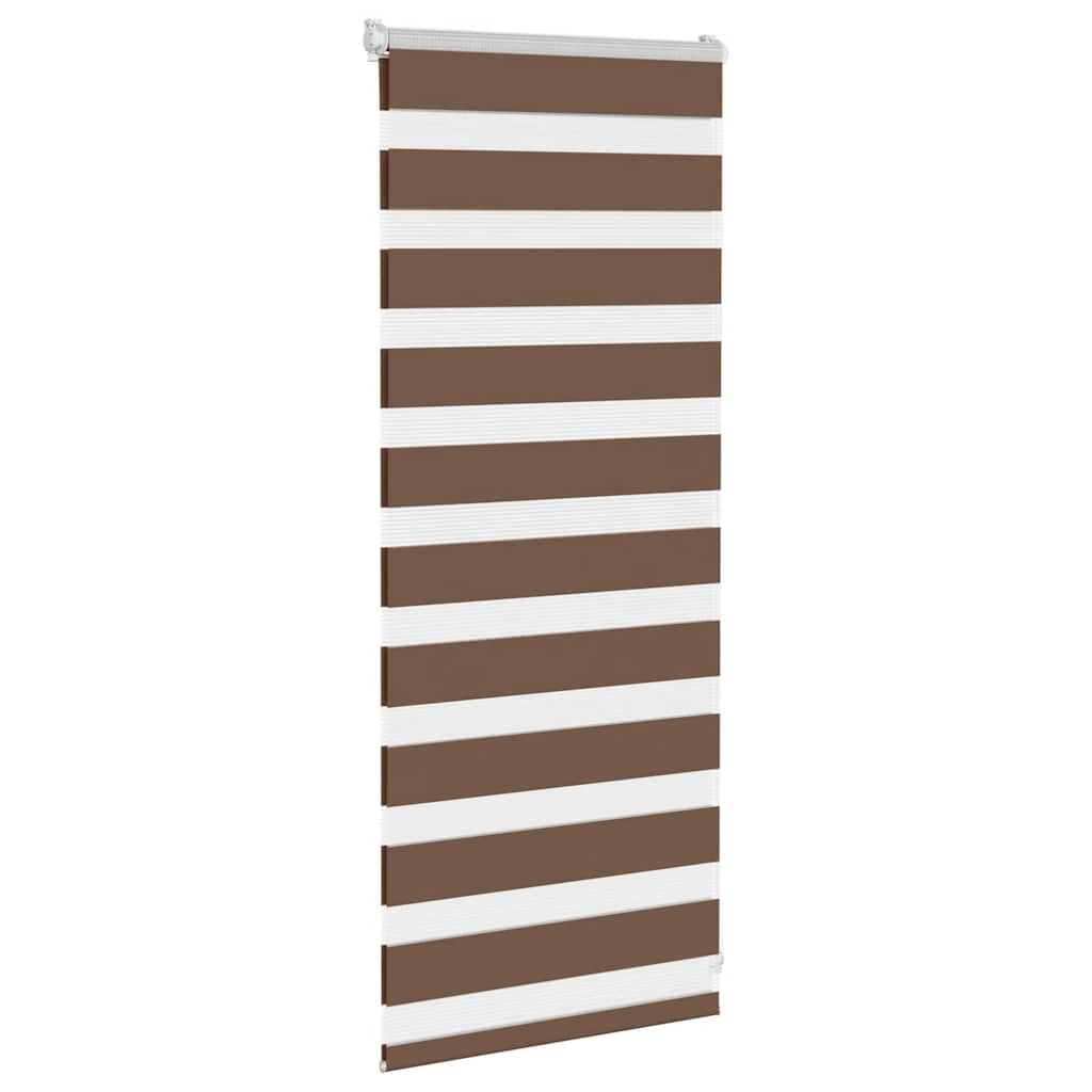 zebragardin brun 65x100 cm stofbredde 60,9 cm polyester