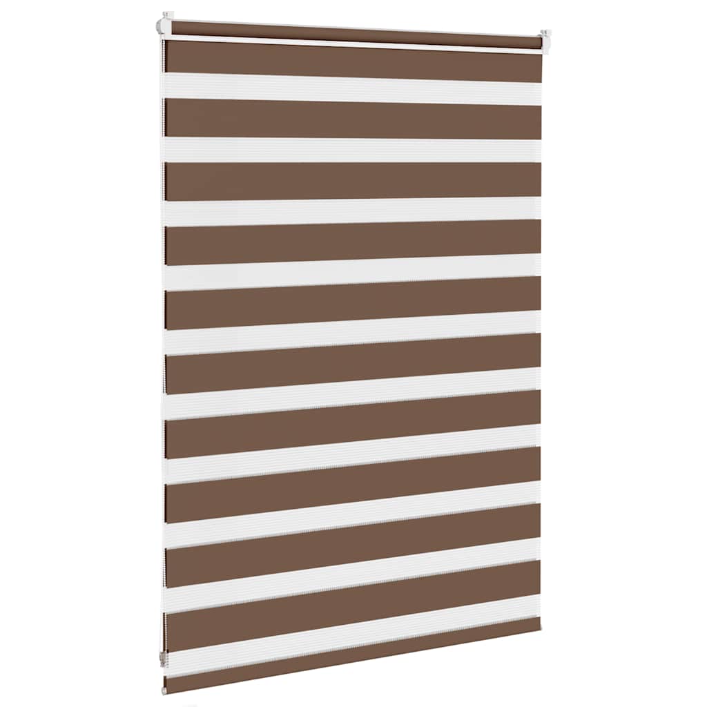 zebragardin brun 95x100 cm stofbredde 90,9 cm polyester
