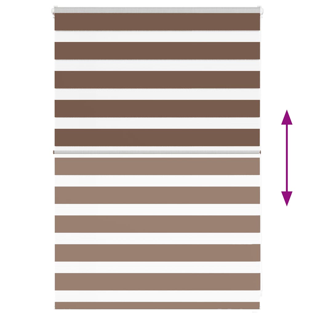 zebragardin brun 110x100 cm stofbredde 105,9 cm polyester