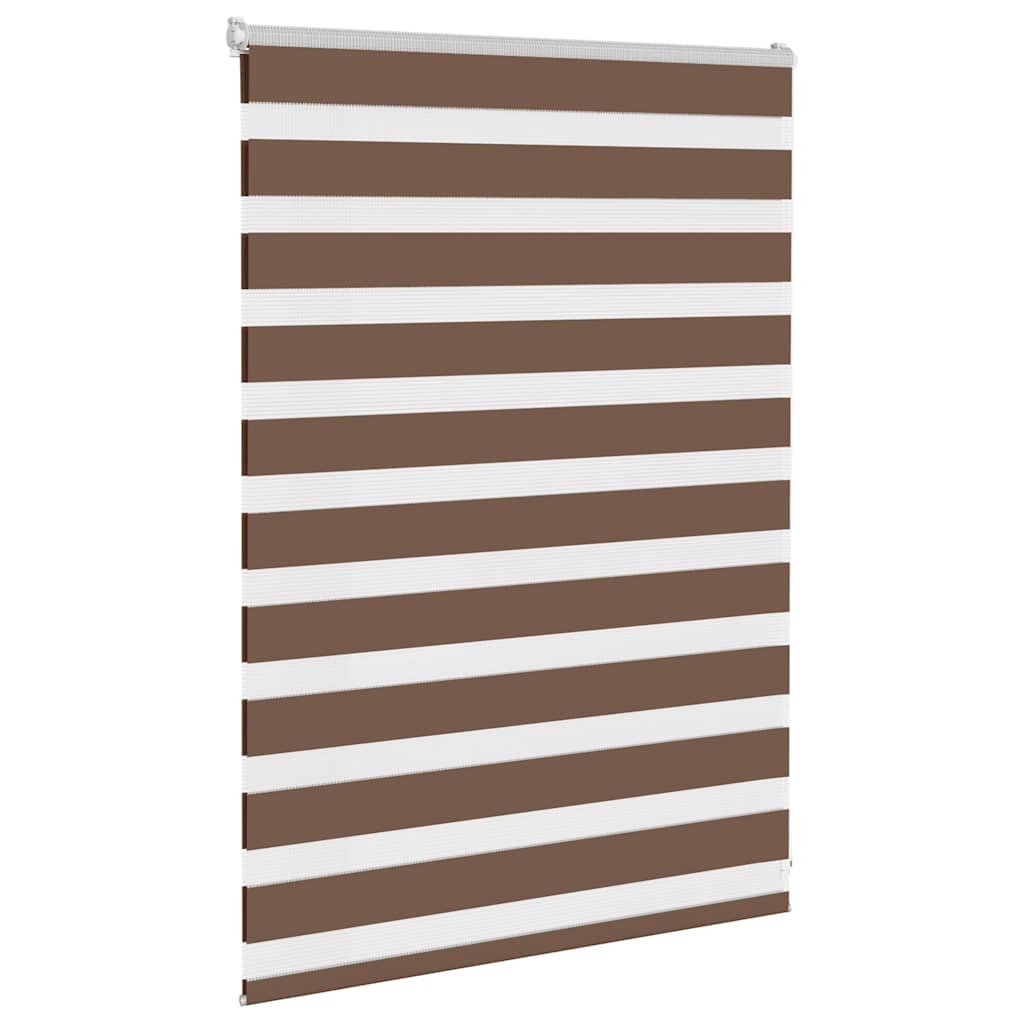 zebragardin brun 115x100 cm stofbredde 110,9 cm polyester