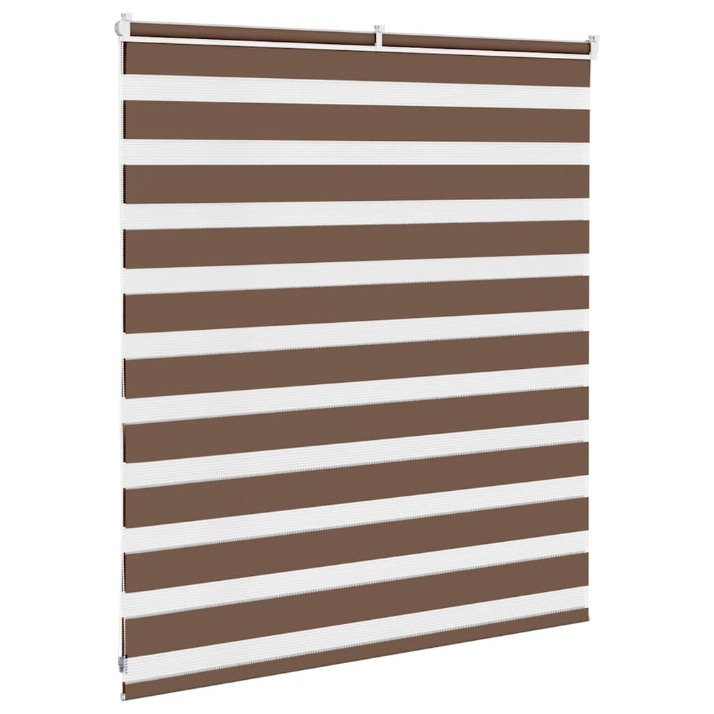 zebragardin brun 125x100 cm stofbredde 120,9 cm polyester