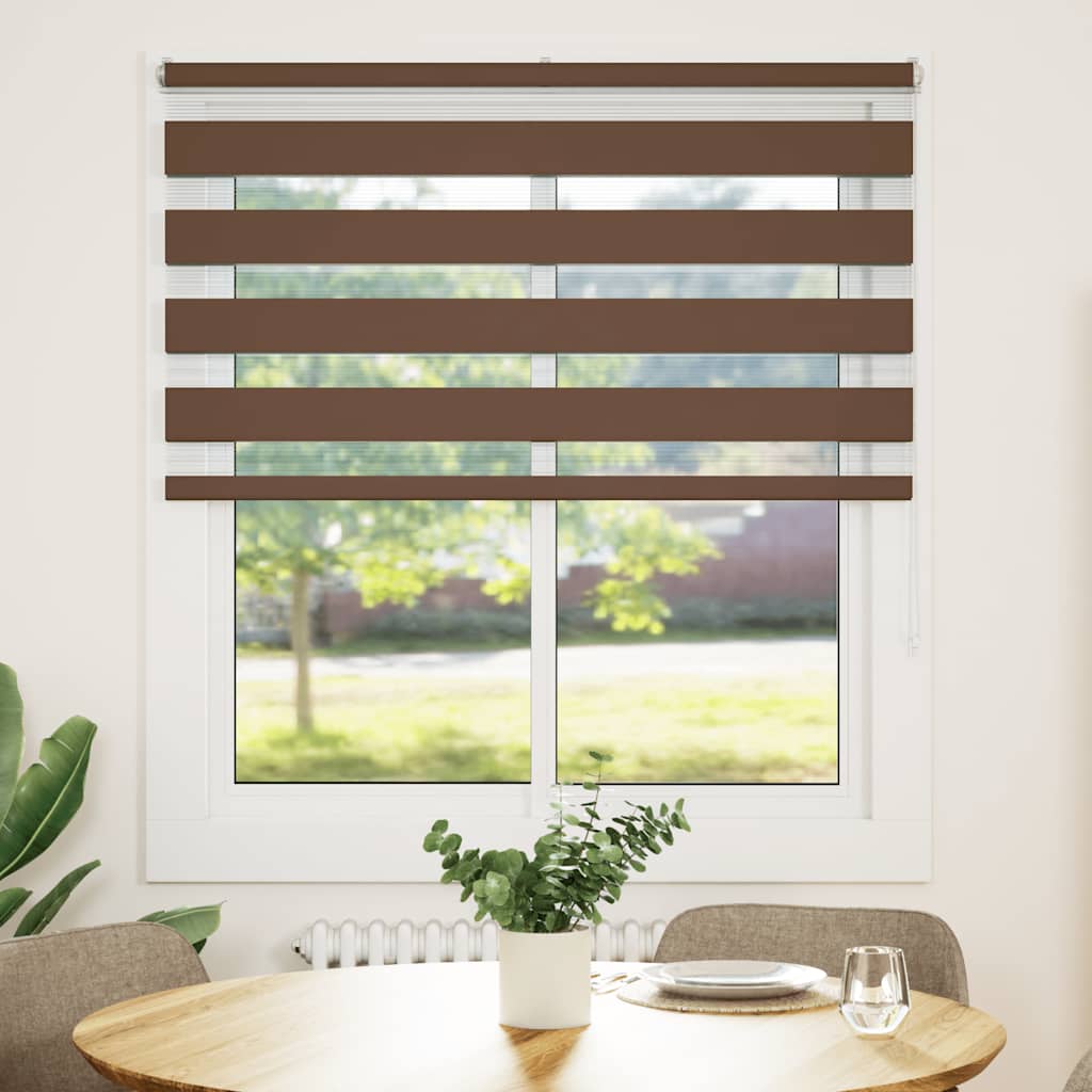 zebragardin brun 130x100 cm stofbredde 125,9 cm polyester