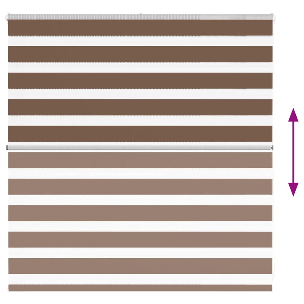 zebragardin brun 140x100 cm stofbredde 135,9 cm polyester