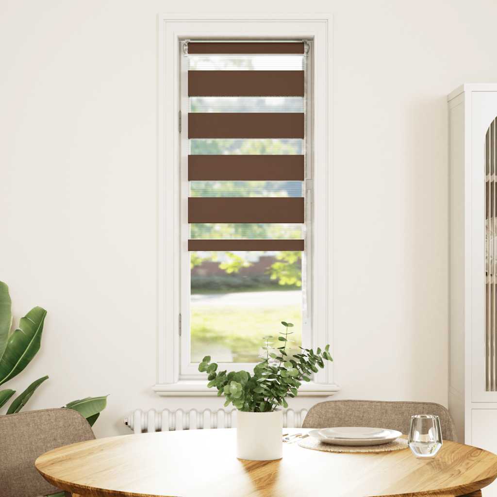 zebragardin brun 45x150 cm stofbredde 40,9 cm polyester