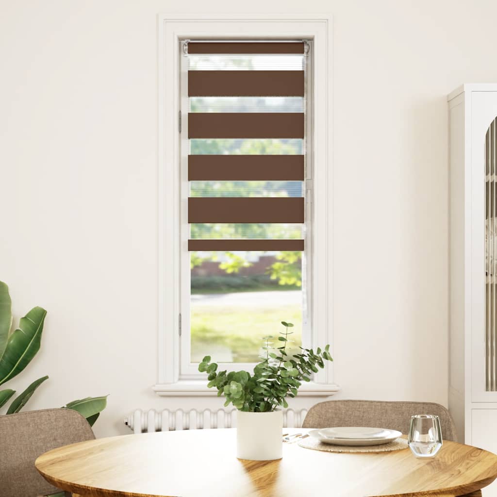zebragardin brun 50x150 cm stofbredde 45,9 cm polyester