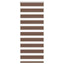 zebragardin brun 65x150 cm stofbredde 60,9 cm polyester