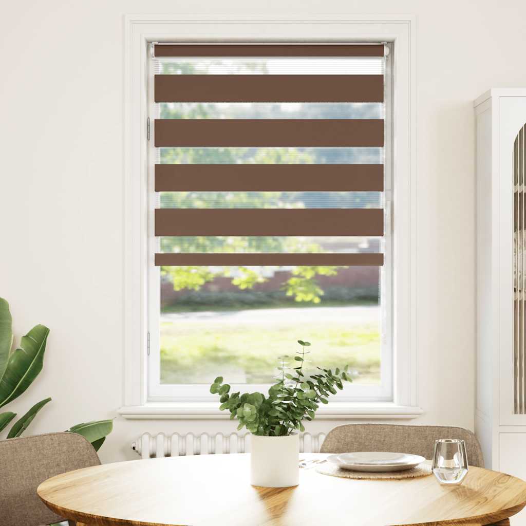 zebragardin brun 75x150 cm stofbredde 70,9 cm polyester