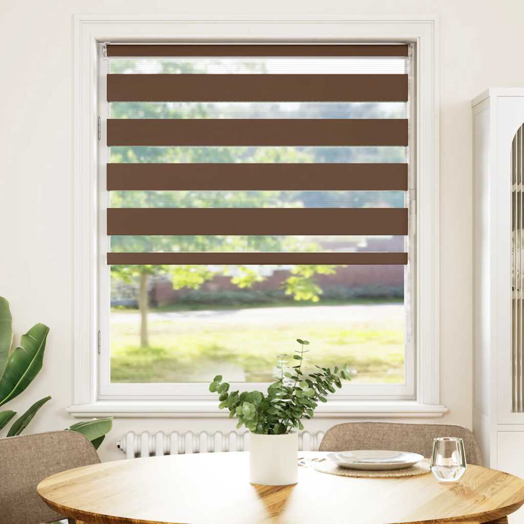 zebragardin brun 105x150 cm stofbredde 100,9 cm polyester