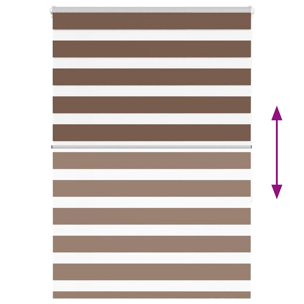 zebragardin brun 105x150 cm stofbredde 100,9 cm polyester