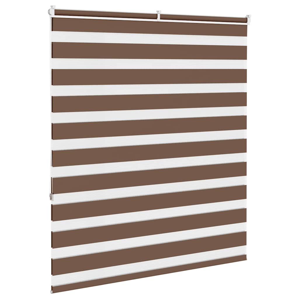 zebragardin brun 120x150 cm stofbredde 115,9 cm polyester
