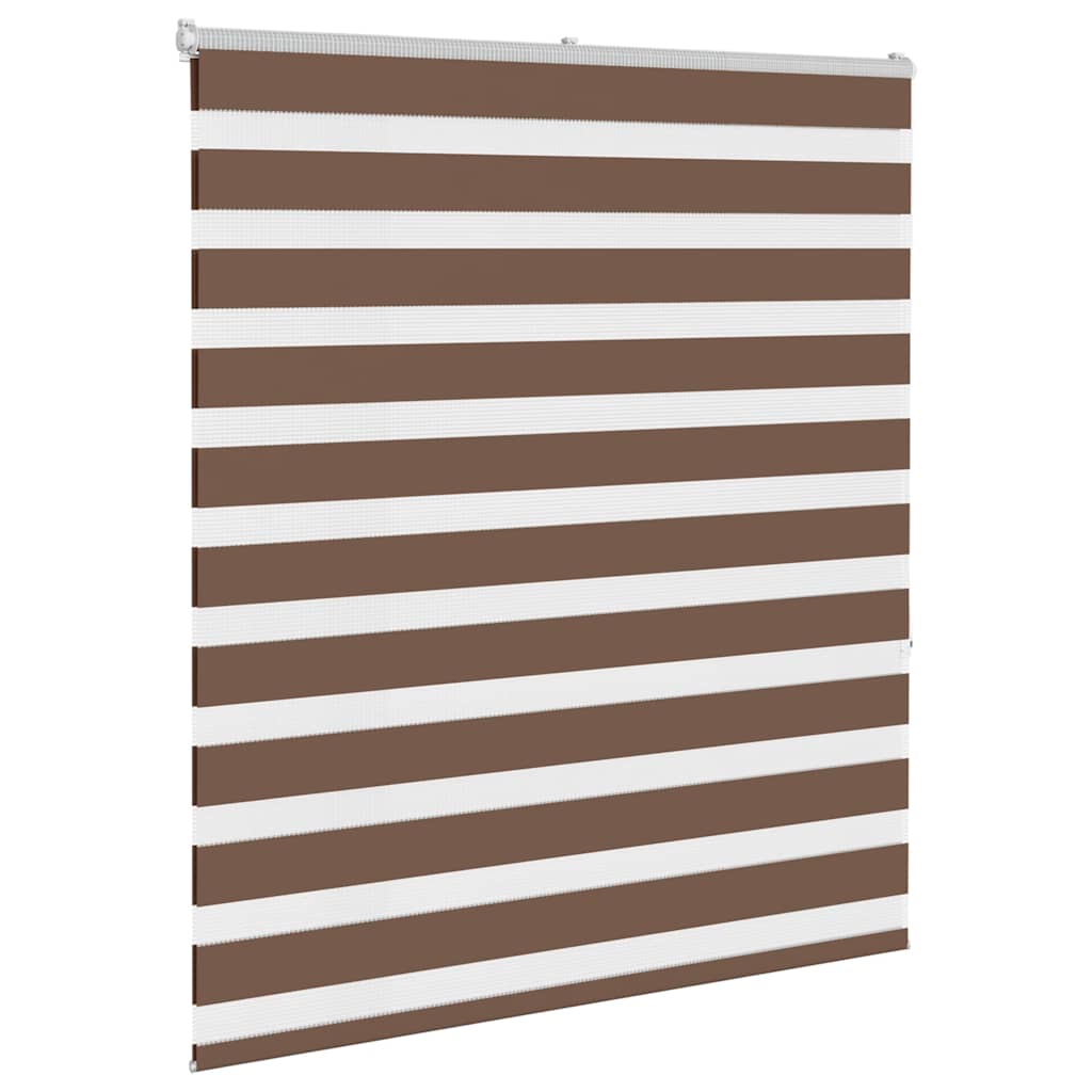 zebragardin brun 135x150 cm stofbredde 130,9 cm polyester