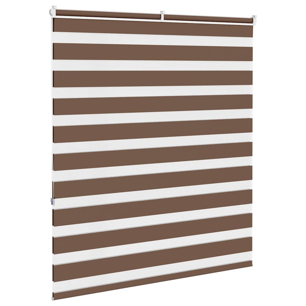 zebragardin brun 135x150 cm stofbredde 130,9 cm polyester