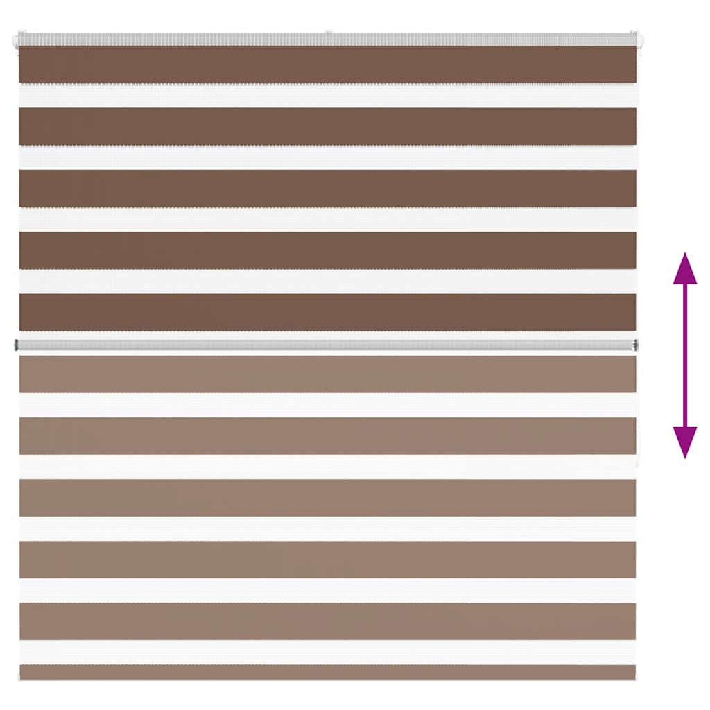 zebragardin brun 145x150 cm stofbredde 140,9 cm polyester