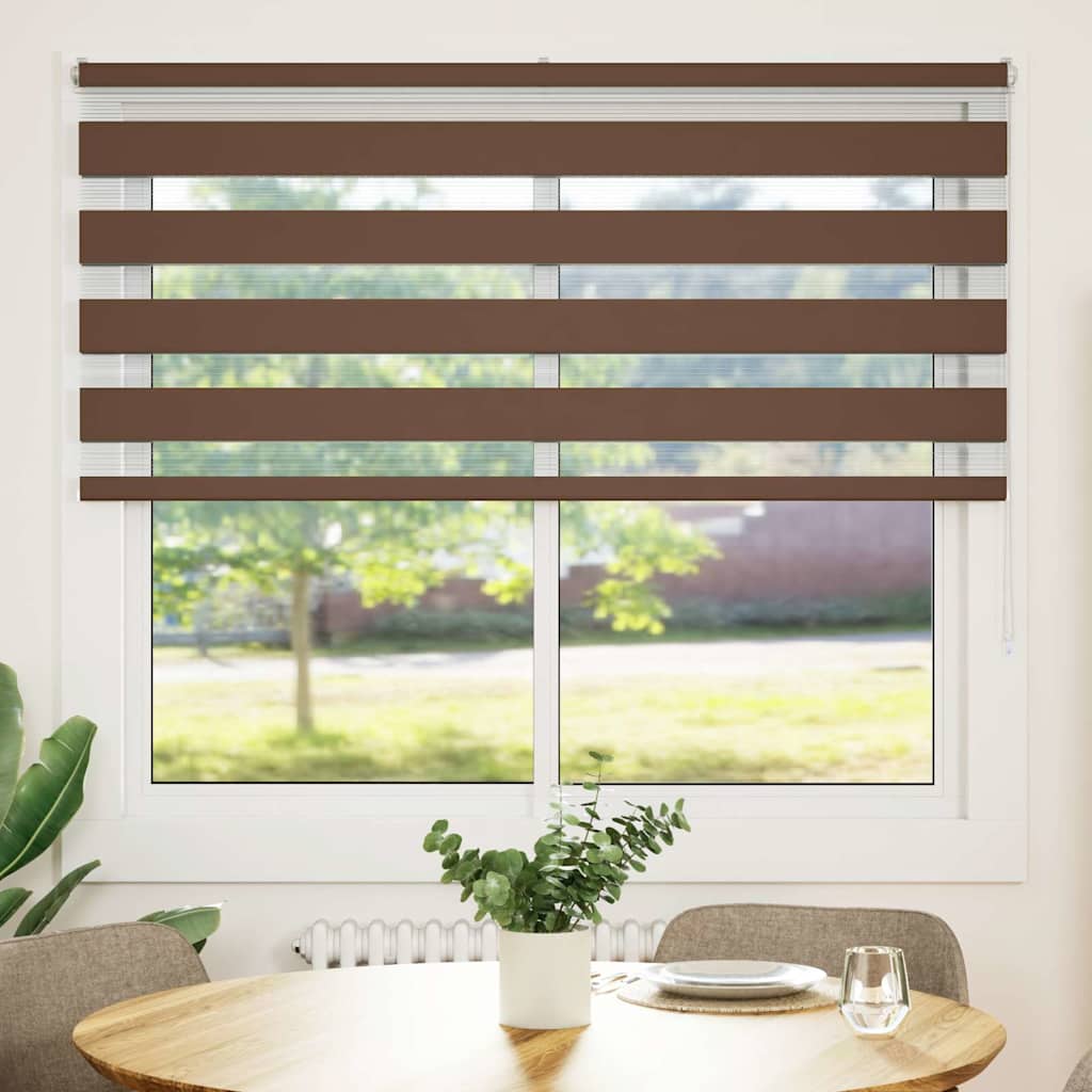 zebragardin brun 160x150 cm stofbredde 155,9 cm polyester