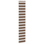 zebragardin brun 40x200 cm stofbredde 35,9 cm polyester