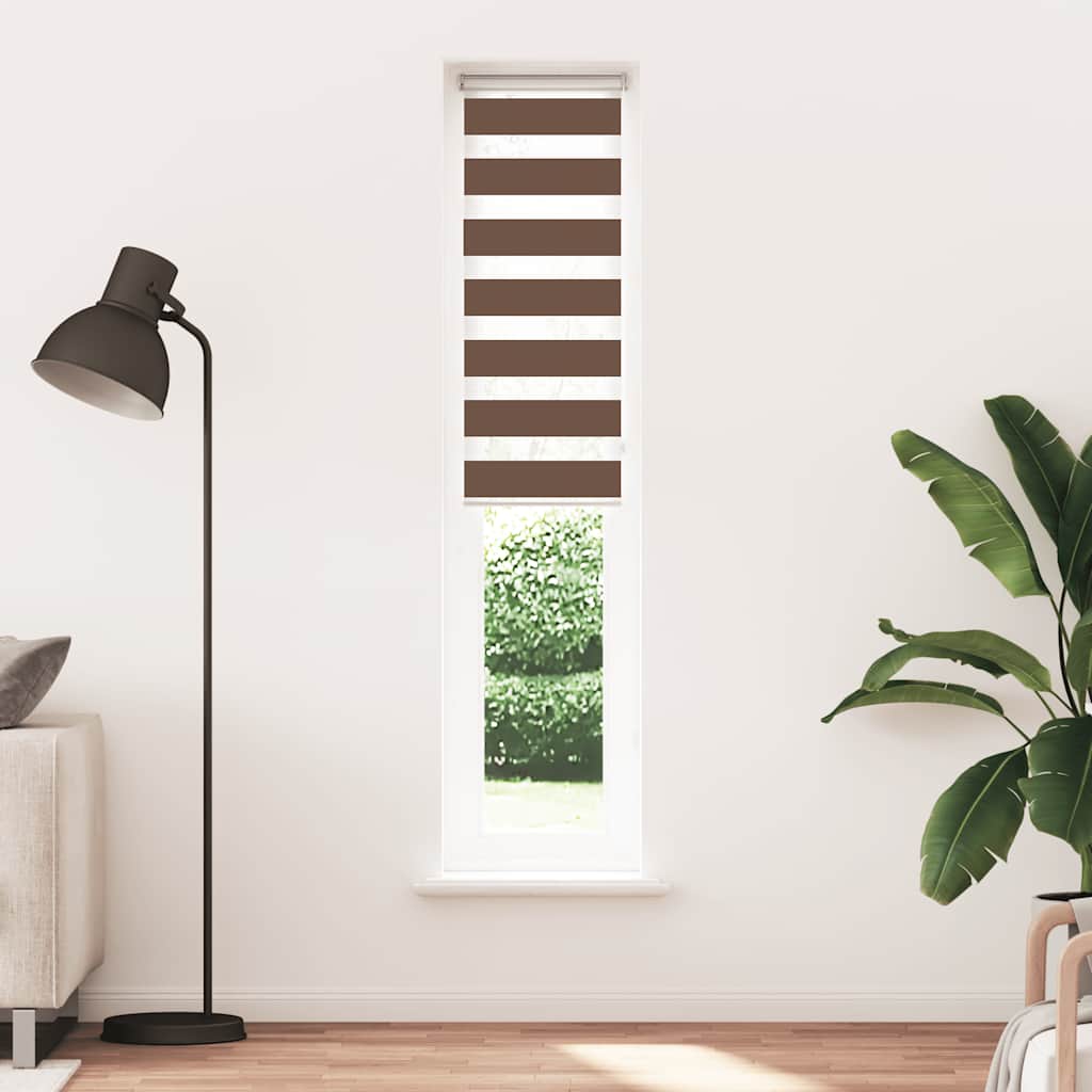 zebragardin brun 50x200 cm stofbredde 45,9 cm polyester
