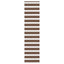 zebragardin brun 55x200 cm stofbredde 50,9 cm polyester