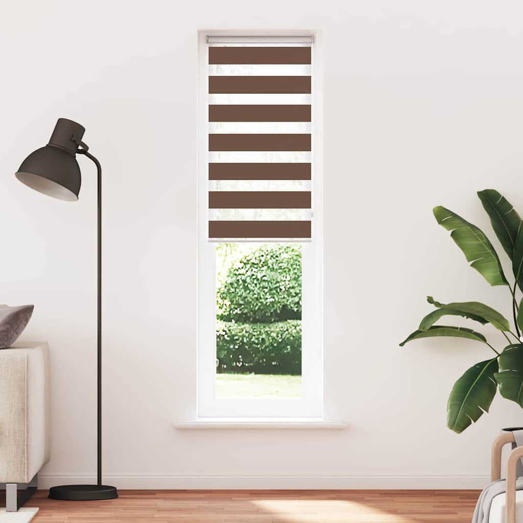 zebragardin brun 65x200 cm stofbredde 60,9 cm polyester
