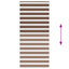 zebragardin brun 100x200 cm stofbredde 95,9 cm polyester