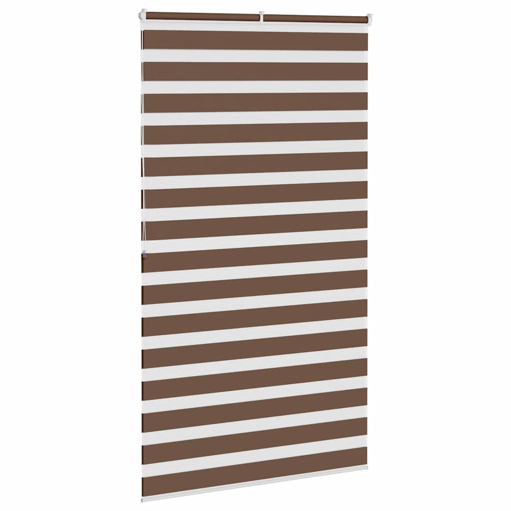 zebragardin brun 130x200 cm stofbredde 125,9 cm polyester