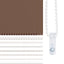 zebragardin brun 85x230 cm stofbredde 80,9 cm polyester