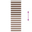 zebragardin brun 90x230cm stofbredde 85,9 cm polyester