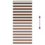 zebragardin brun 100x230 cm stofbredde 95,9 cm polyester