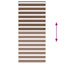 zebragardin brun 110x230 cm stofbredde 105,9 cm polyester