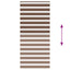 zebragardin brun 115x230 cm stofbredde 110,9 cm polyester