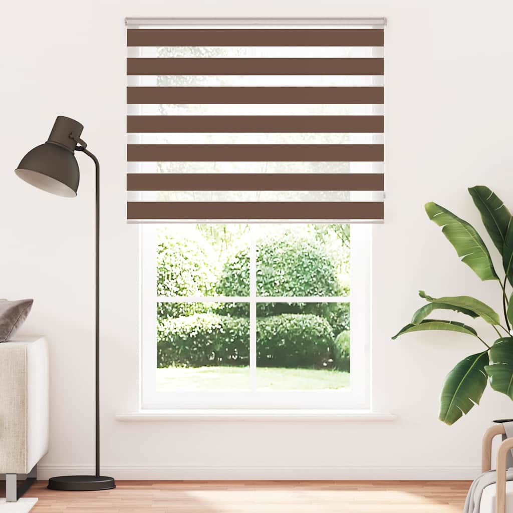 zebragardin brun 140x230 cm stofbredde 135,9 cm polyester