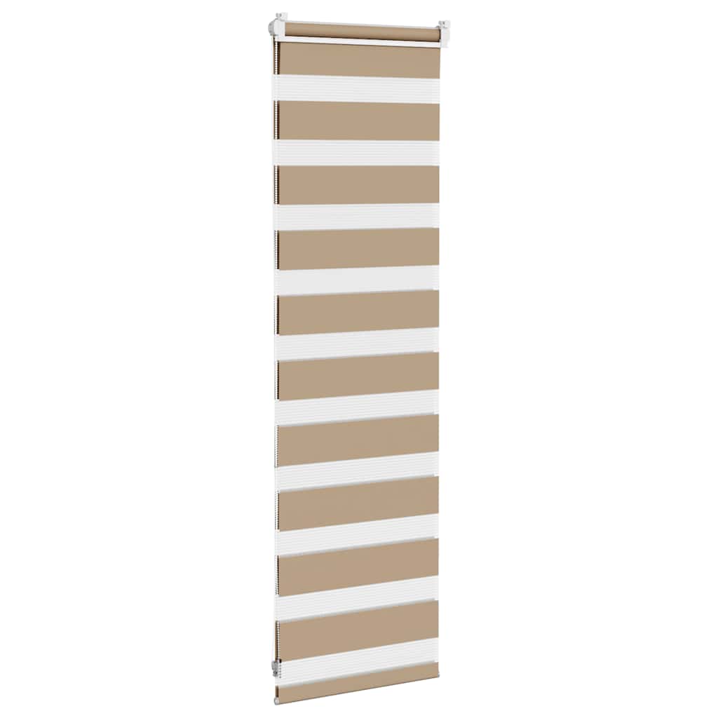 zebragardin sandbrun 40x100 cm stofbredde 35,9 cm polyester